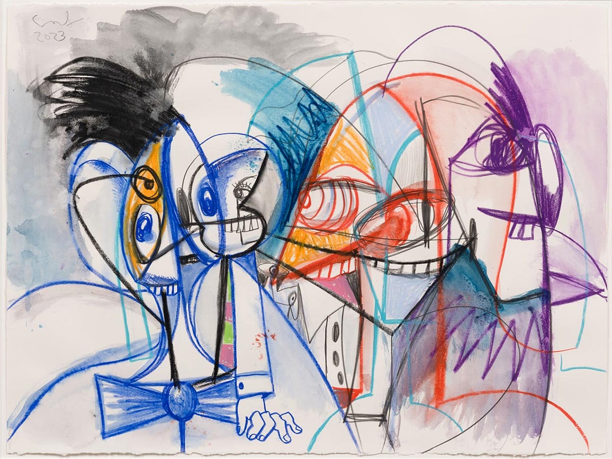 George Condo's Scattered Butlers, 2023