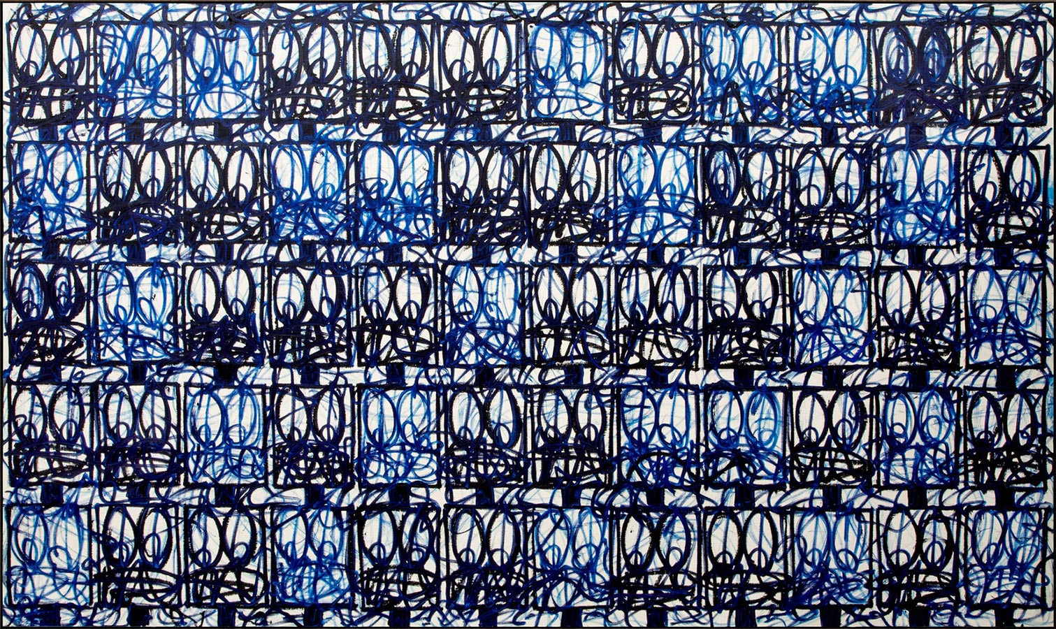 Rashid Johnson Bruise Painting Pure Souls, 2021